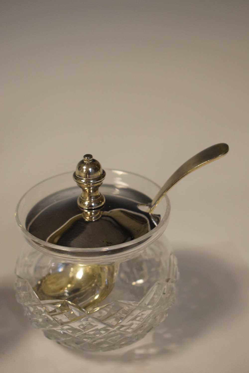 Part- Silver condiment set and sundry silver - Image 8 of 13