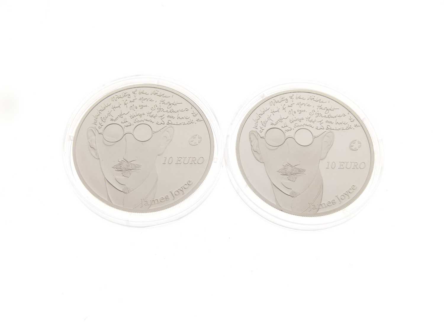 James Joyce 10 Euro silver proof coins - Image 6 of 6