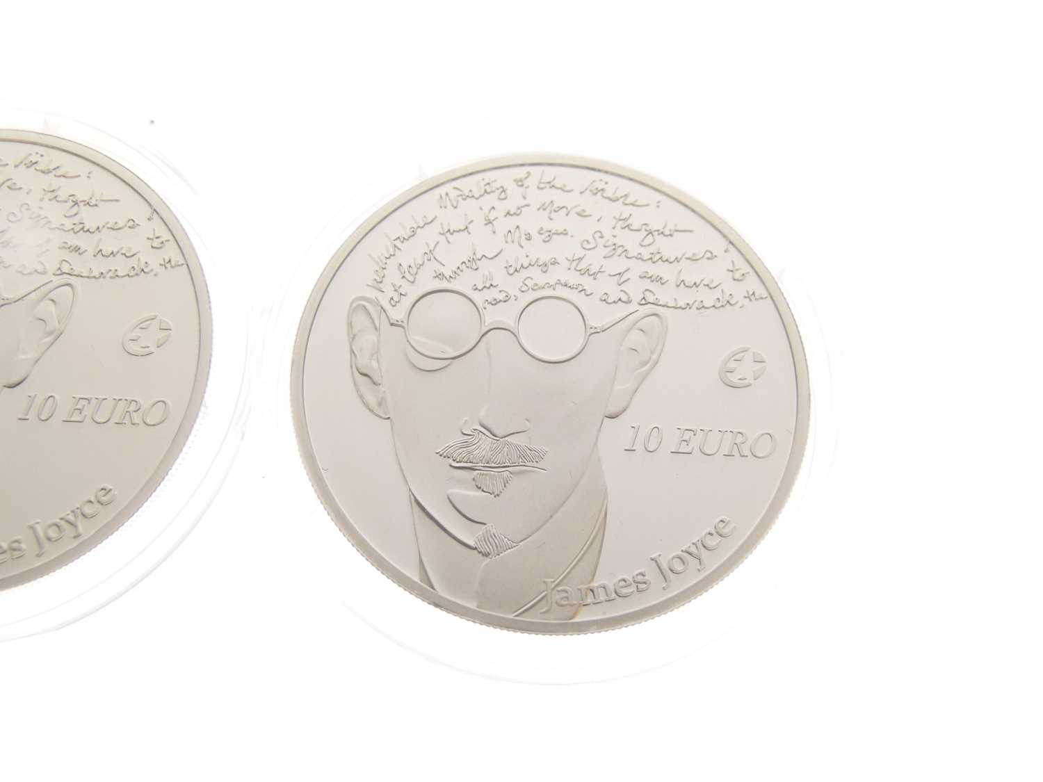 James Joyce 10 Euro silver proof coins - Image 2 of 6