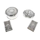 Five items of assorted silver