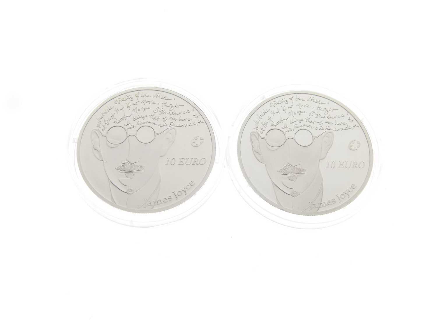 James Joyce 10 Euro silver proof coins