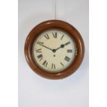 Early 20th Century single fusee wall clock