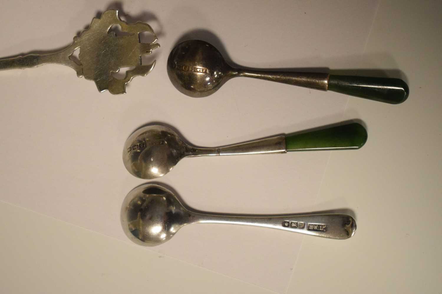 Part- Silver condiment set and sundry silver - Image 12 of 13