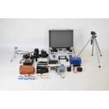 Asahi Pentax Spotmatic camera, lenses, binoculars