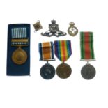 First World War medal pair, UN Korea Medal, etc.