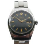 Rolex - Gentleman's Oyster-Perpetual Date stainless steel wristwatch