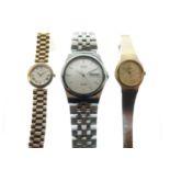 Three Seiko quartz watches