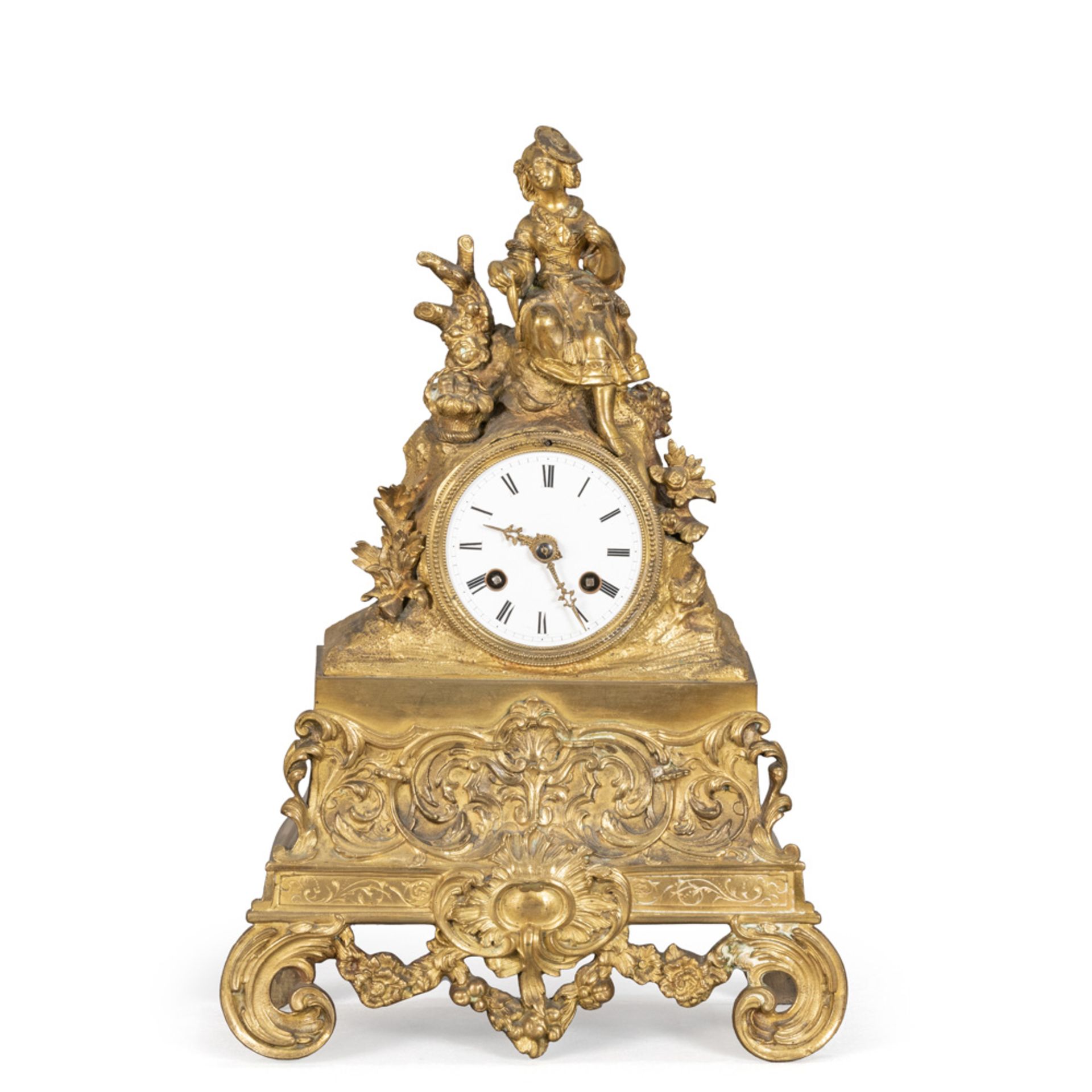 Gilded bronze Table clock