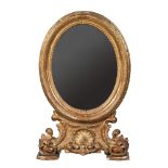 Mirror in gilded and carved wood