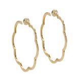 Chanel, Camelia collection hoop earrings