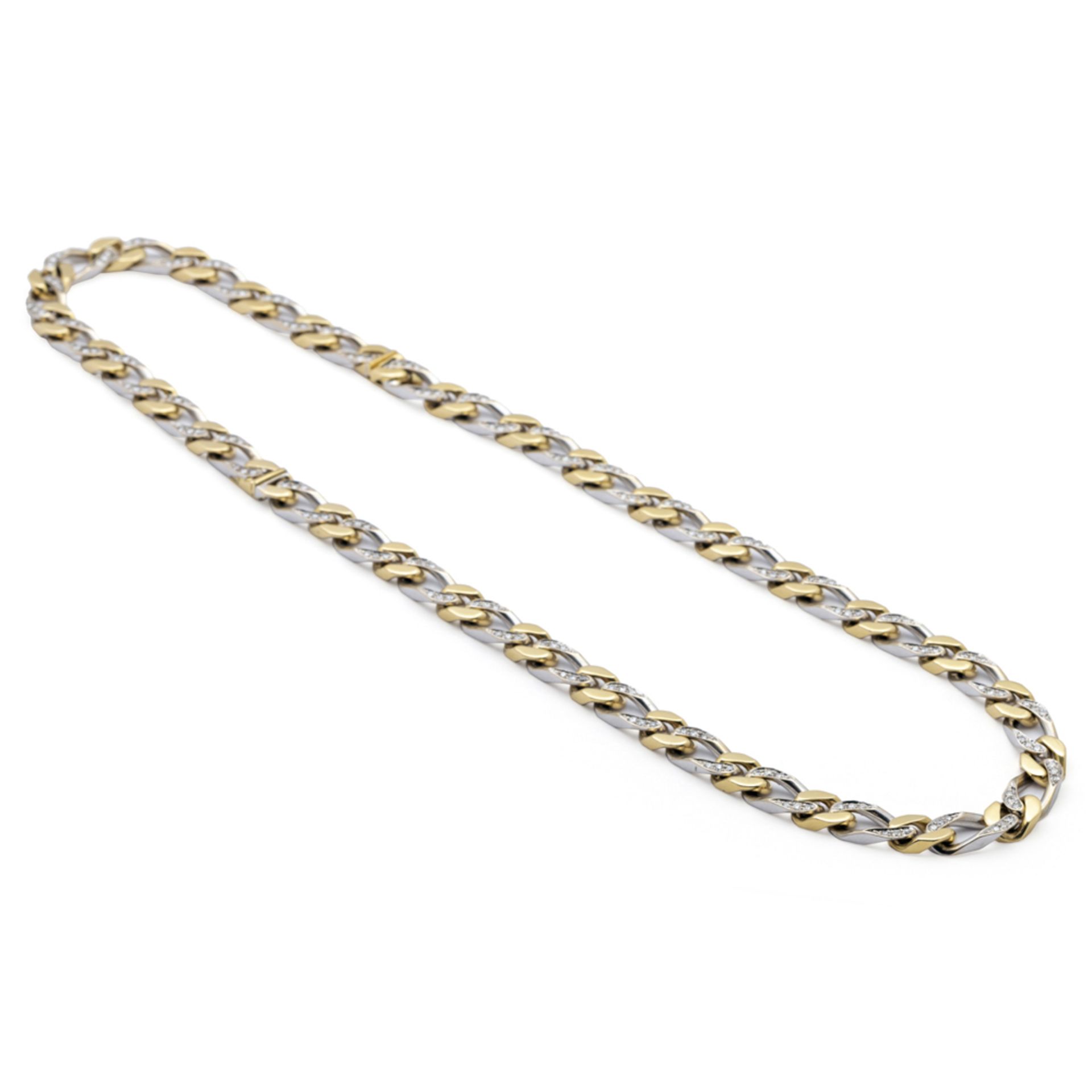 Bulgari, long groumette link necklace - Image 2 of 4