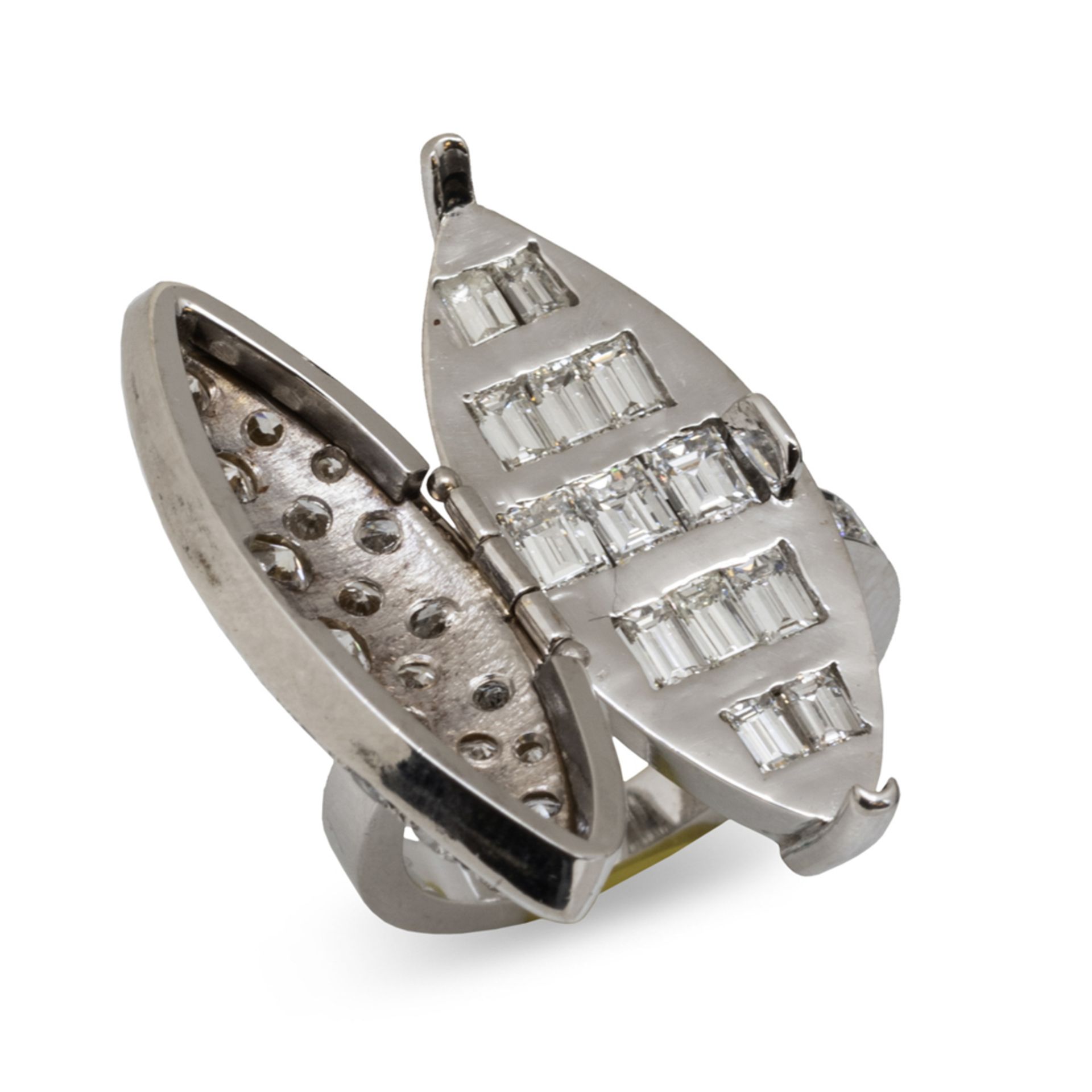 18kt white gold and diamonds ring - Image 2 of 2