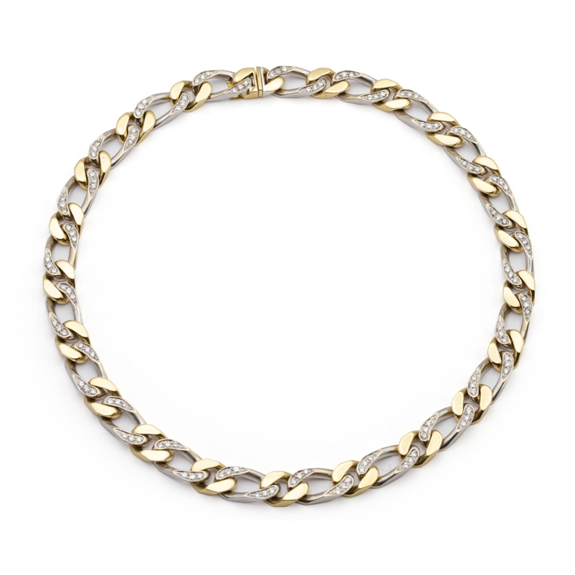 Bulgari, long groumette link necklace