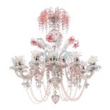 Large Murano glass chandelier