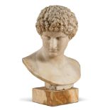 Alabaster Antinoo bust