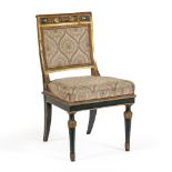 Lacquered and gilded wood chair