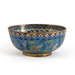 Cloisonné enamel and gilt bronze cup