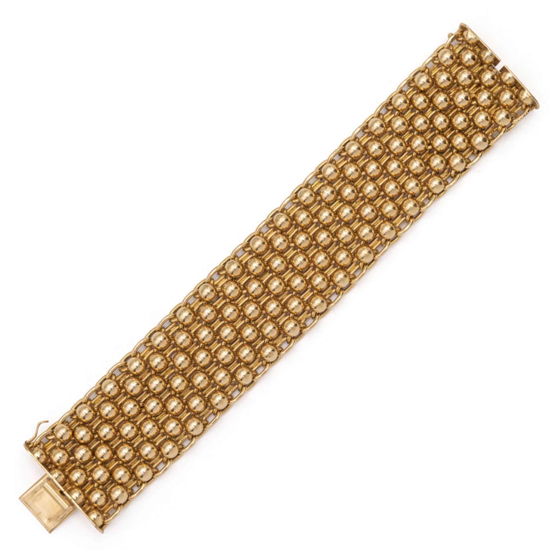 18kt yellow gold band bracelet