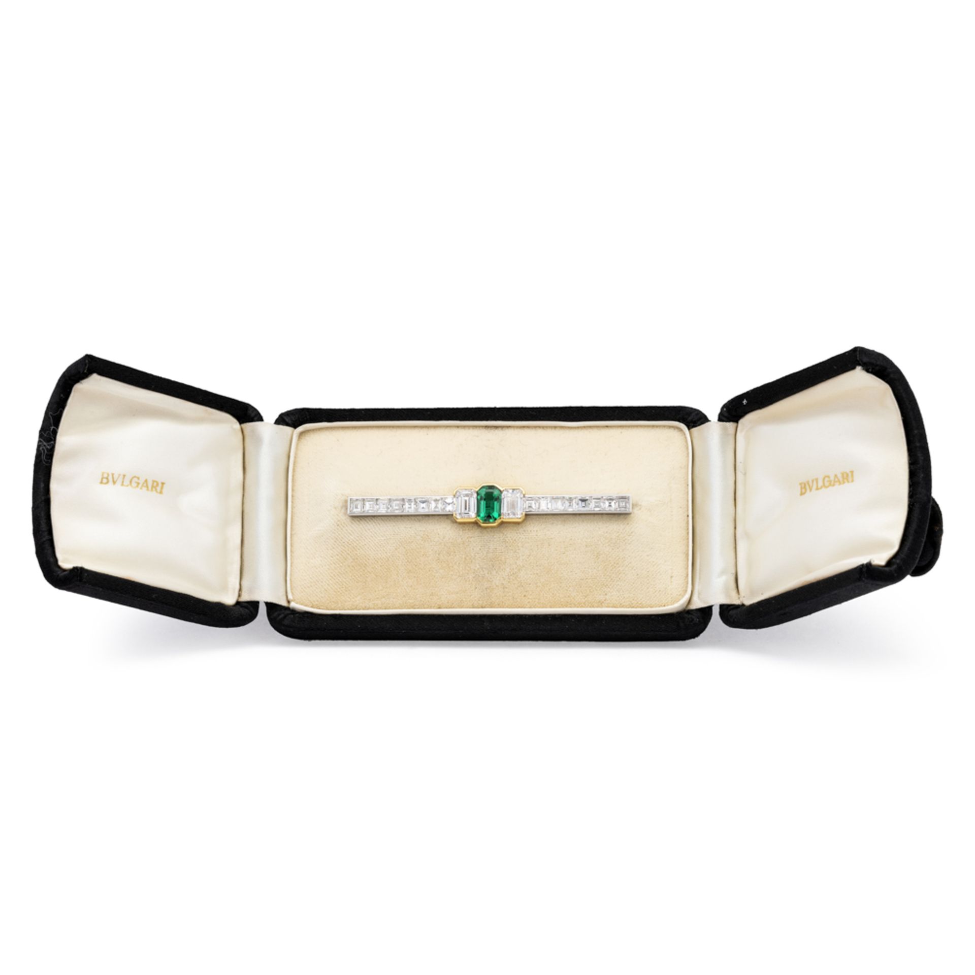 Bulgari, important brooch with natural Colombian emerald and diamonds - Image 2 of 3