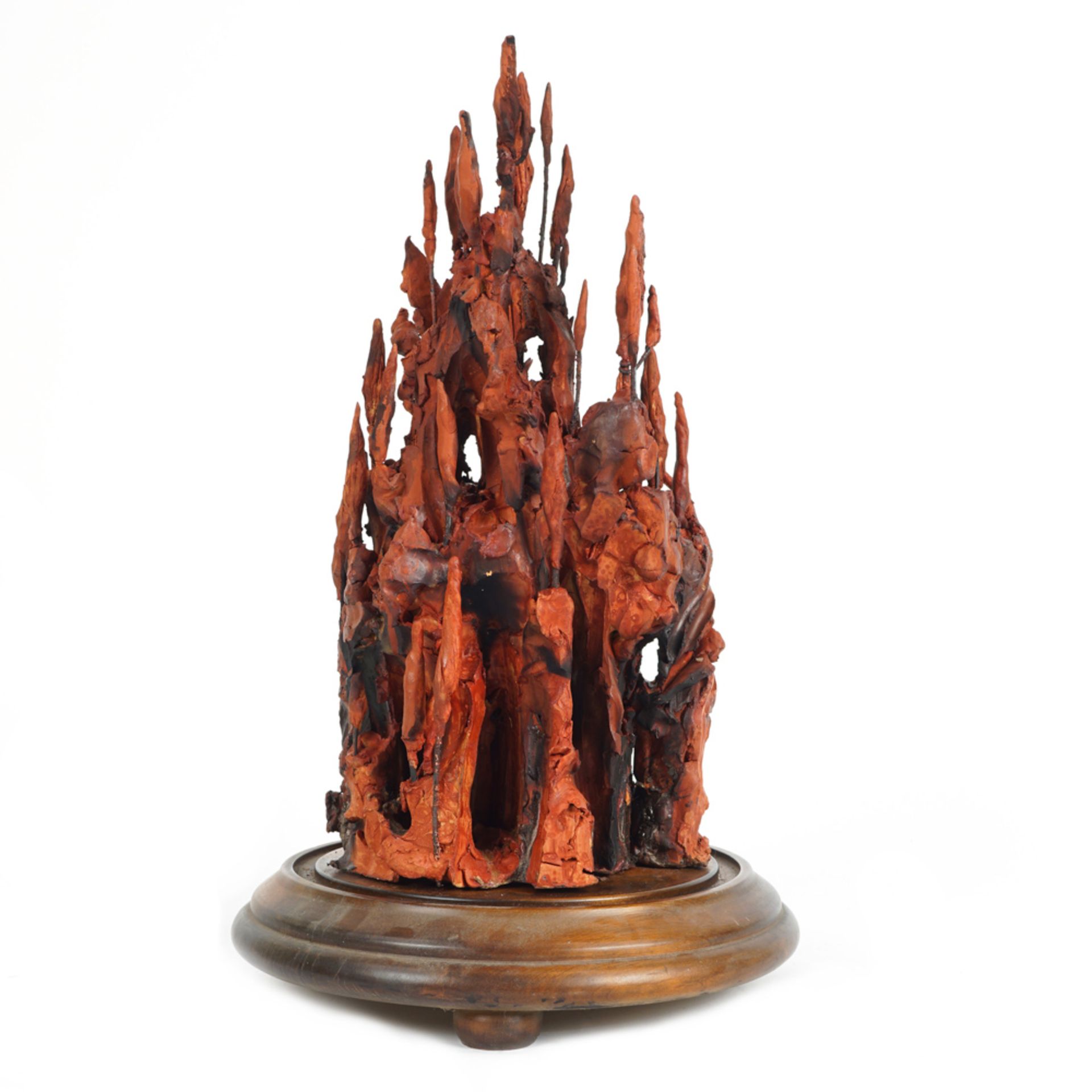 terracotta and metal nativity scene sculpture - Image 2 of 2