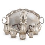 Silver tea and coffee service (8)