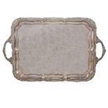 Silver metal tray