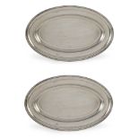 Sambonet, pair of silvered brass tray