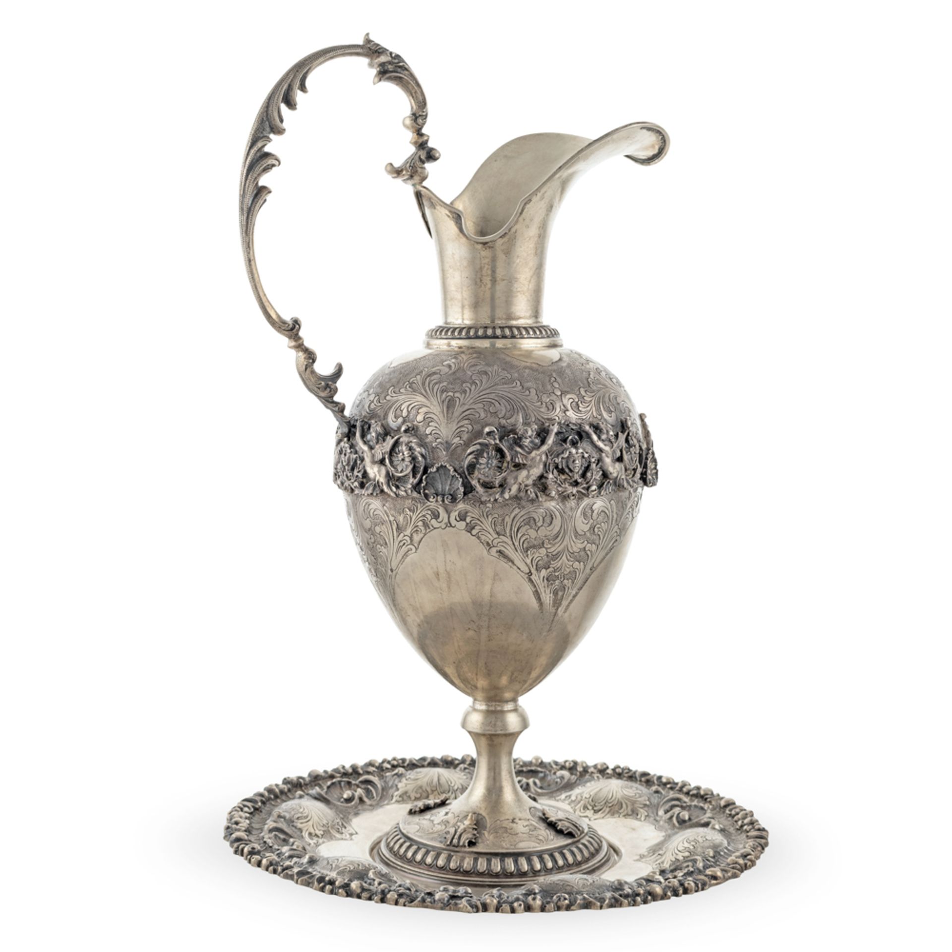 Silver Carafe with presentoire