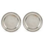 Sambonet, pair of silvered brass trays