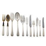 Silver cutlery set (140)