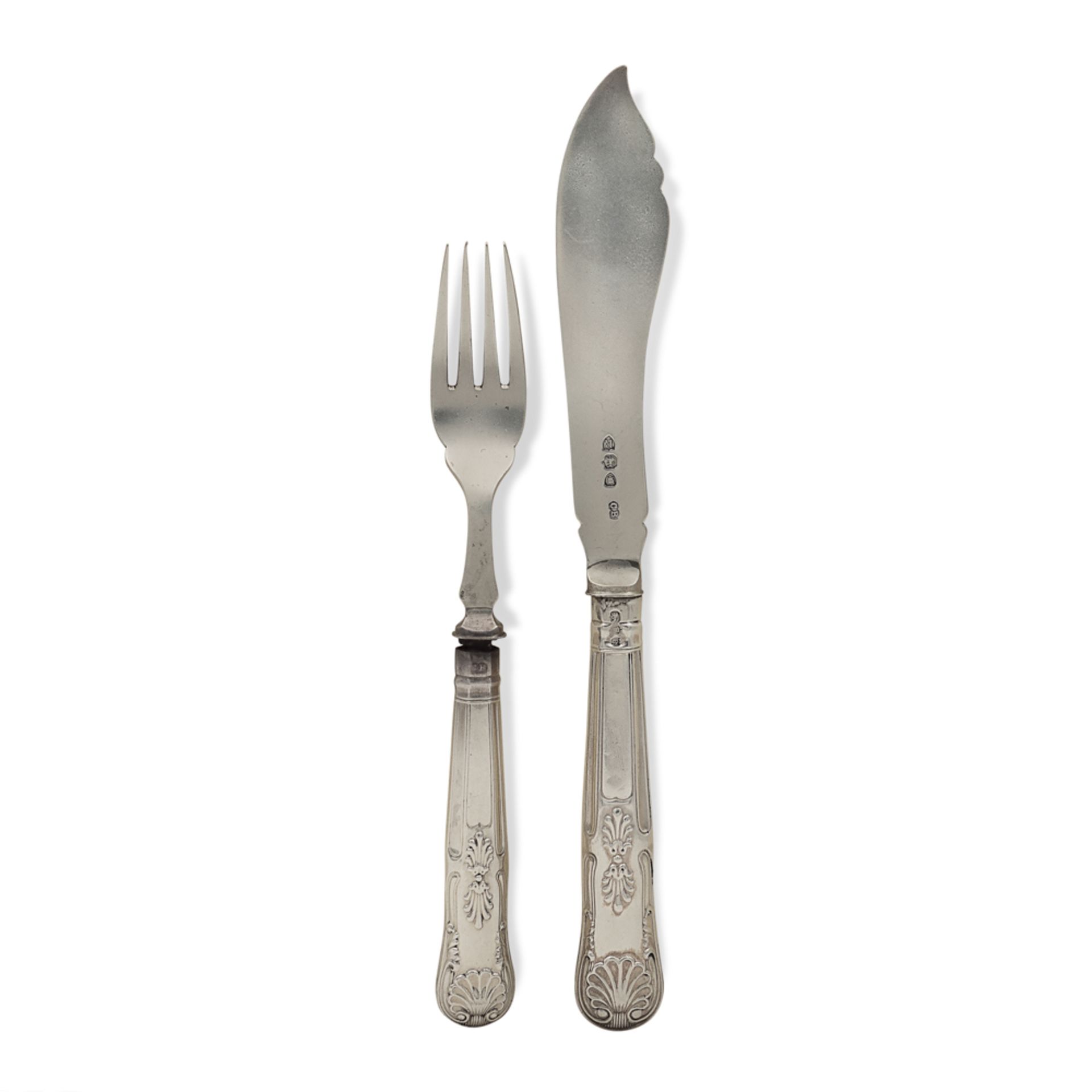 Silver fish flatware service (24) - Bild 2 aus 2