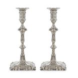 Pair of silver candlesticks