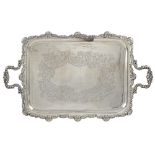 Silver Tray with two handles