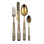 Gilded silver tableware (96)