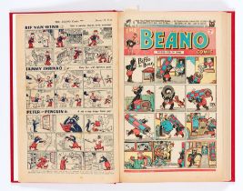 Beano (1948) 326-351. Complete year in bound volume (issued fortnightly). No 326 last Big Eggo