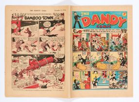 Dandy 50 (1938). With illustrated ad for first Dandy Monster Comic and Dudley Watkins Tom Thumb ad