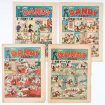 Dandy (1940) 135, 136, 138, 139. Propaganda war issues. With Addie and Hermy the Nasty Nazis. Bright
