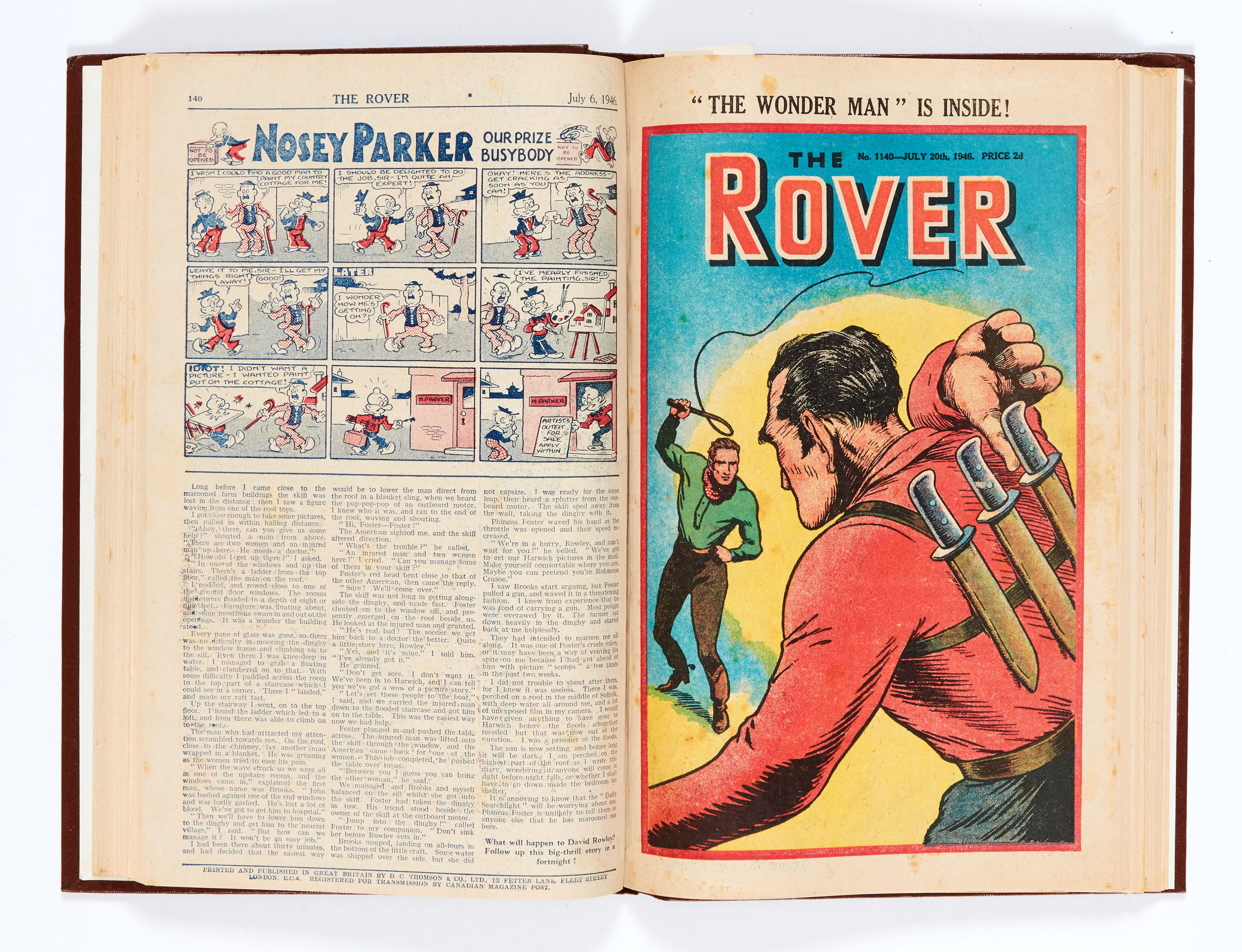 Rover (1946) 1126-1152 Christmas Number. Complete year in bound volume, issued fortnightly. Starring - Image 2 of 4