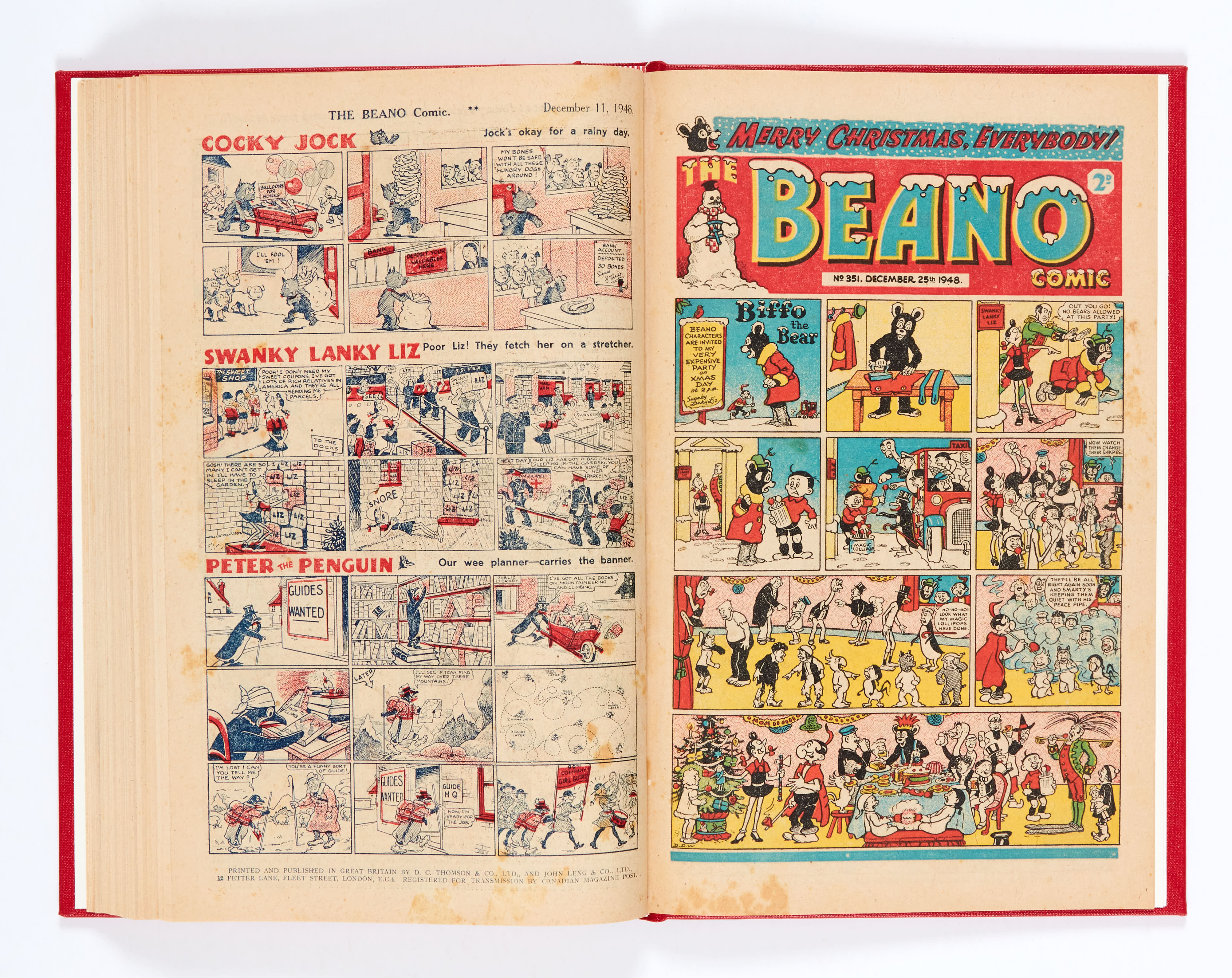 Beano (1948) 326-351. Complete year in bound volume (issued fortnightly). No 326 last Big Eggo - Image 6 of 6