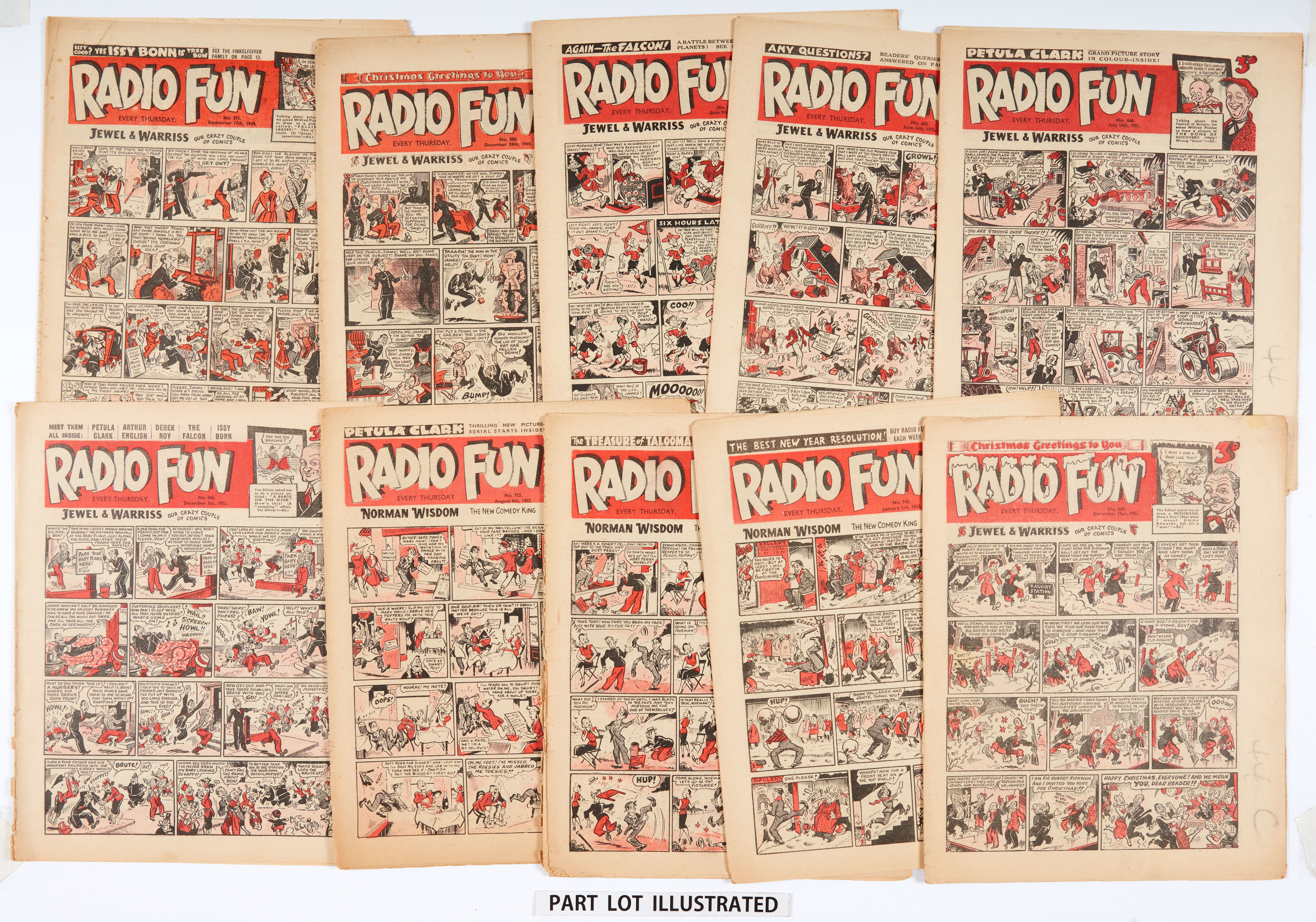 Radio Fun (1949-53). Starring Jewel & Warriss, Norman Wisdom, Jane X, Arthur English, The Beverley