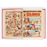 Beano (1952) 494-545. Complete year in bound volume. Dennis The Menace first front cover