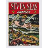 Seven Seas Comics 1 (1946) with South Seas Girl and Tugboat Tessie by Matt Baker [vg+]. No Reserve