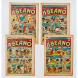 Beano (1945) 256-259. Propaganda war issues - Save Paper with Pansy Potter and Snitchy & Snatchy.