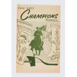 Gene Autry Champions Magazine giveaway (March 1951). A 16 page promotional booklet given away at