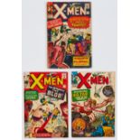 X-Men (1964-65) 5, 7, 10. Comics Code 'A' touched in with red pen. Cream pages [gd/vg/vg] (3). No