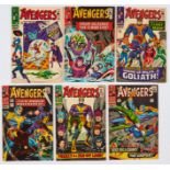 Avengers (1966) 26-31. Comics Code 'A' filled in with red pen. # 27 [vg-], balance [vg+] (6). No