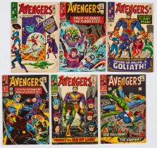 Avengers (1966) 26-31. Comics Code 'A' filled in with red pen. # 27 [vg-], balance [vg+] (6). No