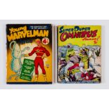 Young Marvelman Annual 1 (1954 L. Miller) [fn], Super Duper Omnibus Annual (1949 Cartoon Art) with