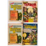 Beware Terror Tales (1952) 1, 2. # 1: clear tape to spine and full width inside cover tear [gd], #