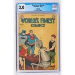 World's Finest 46 (Simcoe Publ. Canadian edition 1951). CGC 3.0. Off-white pages. No Reserve